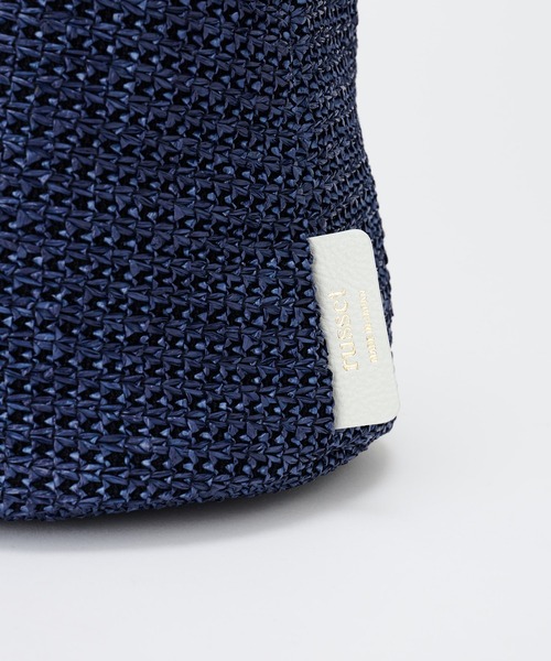 russet(ラシット)の「ラフィアバケットバッグ(CE-1087)(ショルダーバッグ・レディース・ネイビー/グレー/アイボリー・FREE)」の15枚目の写真