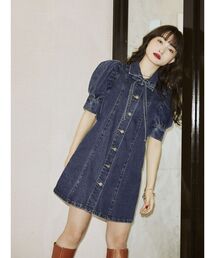 jouetie | ボリュームスリーブワンピース【デニムワンピース】(ワンピース)