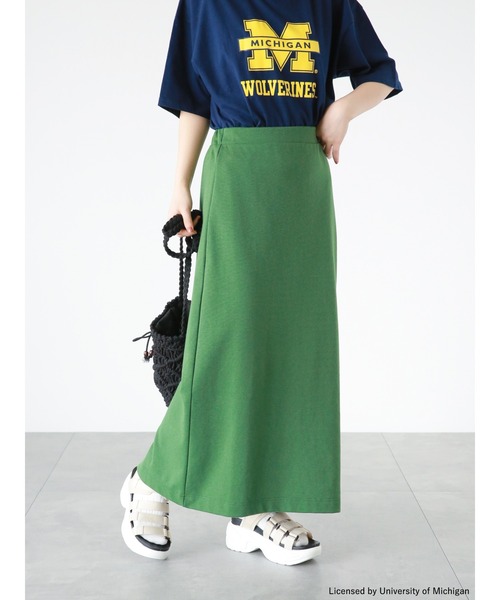ehka sopo（エヘカソポ）の「カットストレートスカート（スカート・レディース・ピンク/グリーン/ブラック・ﾌﾘ-）」の3枚目の写真