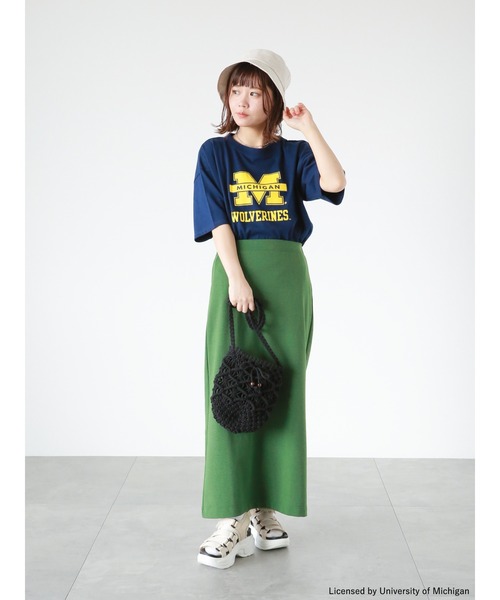 ehka sopo（エヘカソポ）の「カットストレートスカート（スカート・レディース・ピンク/グリーン/ブラック・ﾌﾘ-）」の4枚目の写真