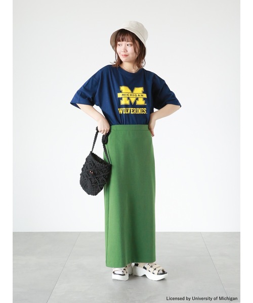 ehka sopo（エヘカソポ）の「カットストレートスカート（スカート・レディース・ピンク/グリーン/ブラック・ﾌﾘ-）」の5枚目の写真