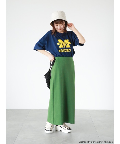 ehka sopo（エヘカソポ）の「カットストレートスカート（スカート・レディース・ピンク/グリーン/ブラック・ﾌﾘ-）」の6枚目の写真