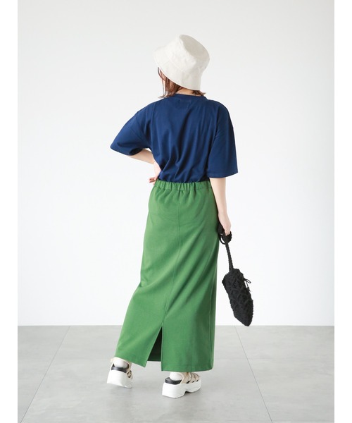 ehka sopo（エヘカソポ）の「カットストレートスカート（スカート・レディース・ピンク/グリーン/ブラック・ﾌﾘ-）」の7枚目の写真