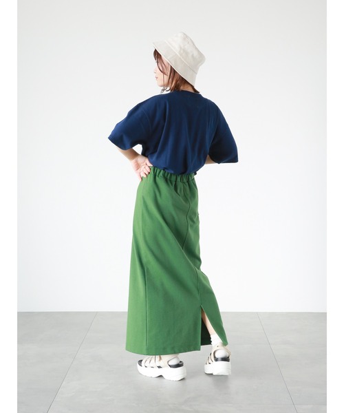 ehka sopo（エヘカソポ）の「カットストレートスカート（スカート・レディース・ピンク/グリーン/ブラック・ﾌﾘ-）」の8枚目の写真