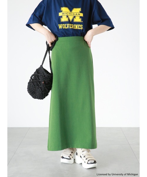 ehka sopo（エヘカソポ）の「カットストレートスカート（スカート・レディース・ピンク/グリーン/ブラック・ﾌﾘ-）」の9枚目の写真