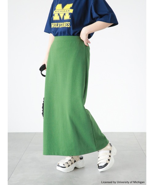 ehka sopo（エヘカソポ）の「カットストレートスカート（スカート・レディース・ピンク/グリーン/ブラック・ﾌﾘ-）」の10枚目の写真