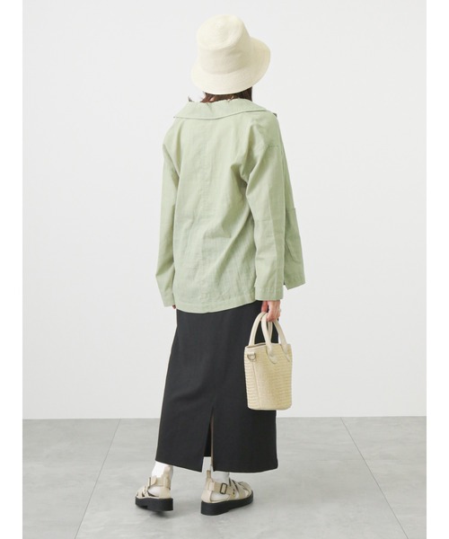 ehka sopo（エヘカソポ）の「カットストレートスカート（スカート・レディース・ピンク/グリーン/ブラック・ﾌﾘ-）」の13枚目の写真