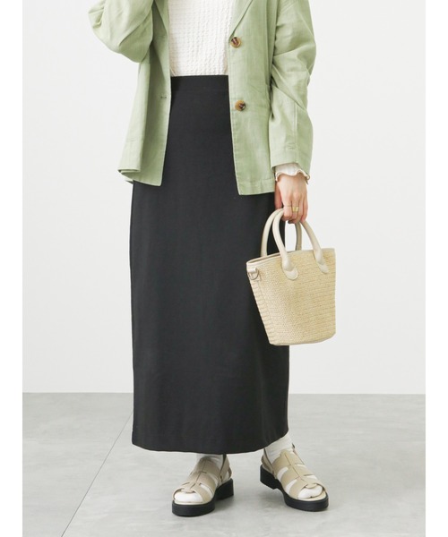 ehka sopo（エヘカソポ）の「カットストレートスカート（スカート・レディース・ピンク/グリーン/ブラック・ﾌﾘ-）」の15枚目の写真