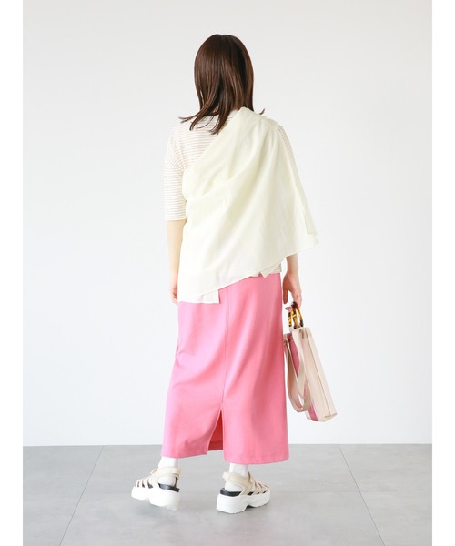 ehka sopo（エヘカソポ）の「カットストレートスカート（スカート・レディース・ピンク/グリーン/ブラック・ﾌﾘ-）」の22枚目の写真