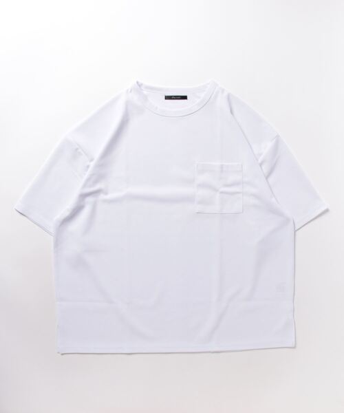 CERCA（チェルカ）の「bling leads/梨地BIGクルー/N Tee（Tシャツ/カットソー・メンズ・ホワイト/ブラック/グレイッシュベージュ/ブルー・LARGE/MEDIUM）」の2枚目の写真