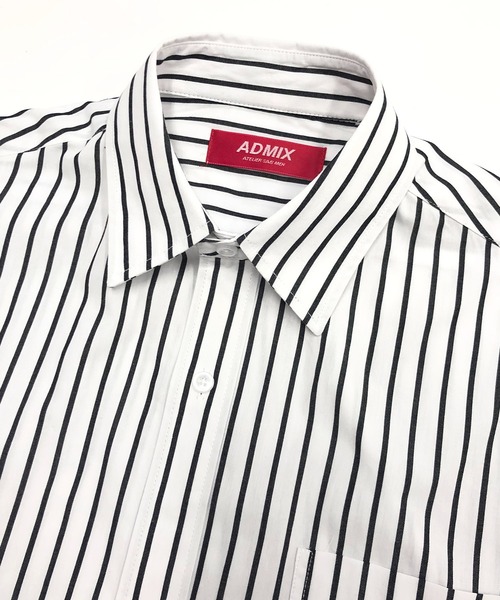 ADMIX/ATELIER SAB MEN（アドミックスアトリエサブメン）の「高密度コットンブロード / ワイドルーズシャツ オーバーサイズ（半袖）（シャツ/ブラウス・メンズ・ブラック系その他/ブルー系その他/グレイッシュブルー/ブラック/ブルー系その他2/ホワイト・48/50）」の18枚目の写真
