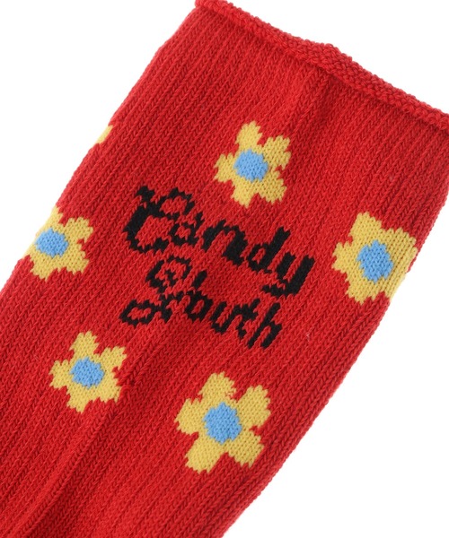 Candy Stripper(キャンディストリッパー)の「CANDY YOUTH RIB ソックス(ソックス/靴下・レディース・ブルー/オフホワイト/ブラック/レッド・FREE)」の5枚目の写真
