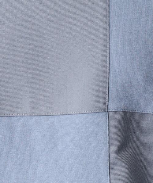 THE SHOP TK (ザ ショップ ティーケー )の「◆異素材スクエアパネルブロッキングTシャツ(Tシャツ/カットソー・メンズ・ブルー/ホワイト系/ブラック/ホワイト系その他5・02/03/04)」の6枚目の写真