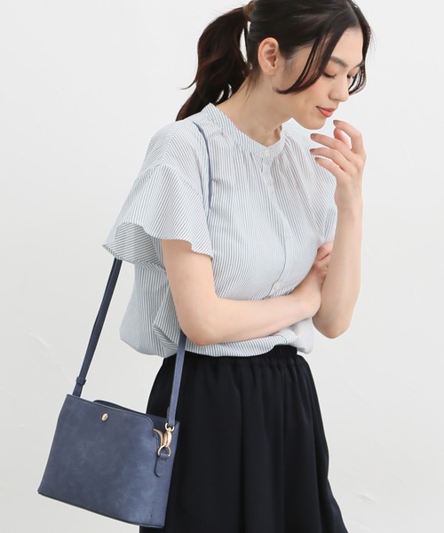 マオカラーブラウス