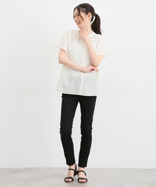 マオカラーブラウス