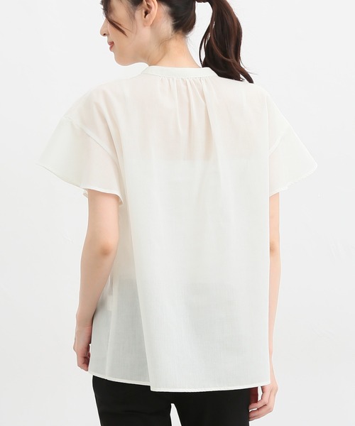 マオカラーブラウス