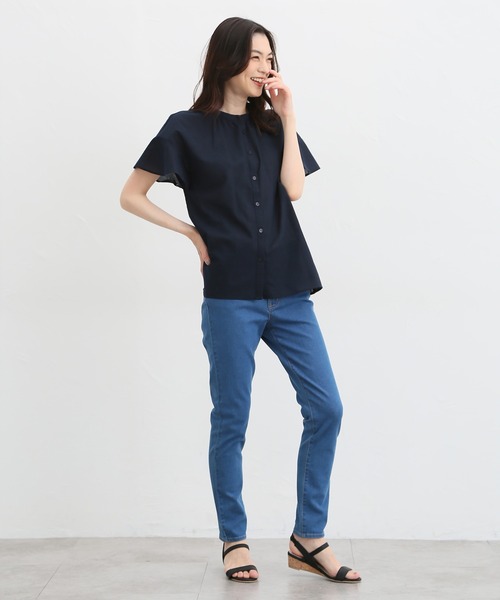 マオカラーブラウス