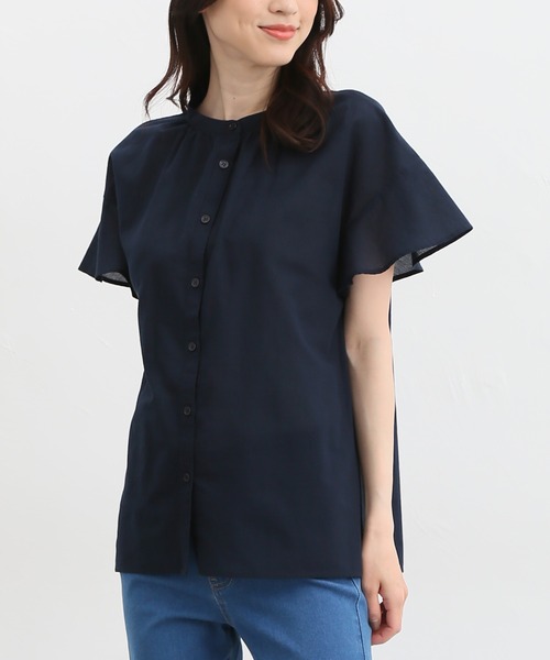 マオカラーブラウス