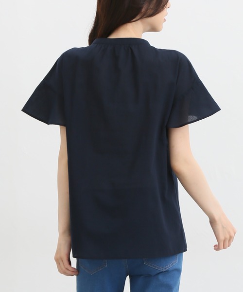 マオカラーブラウス