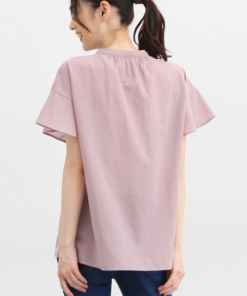 マオカラーブラウス