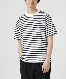 NANO universe | LB.04/レインボーボーダーTシャツ 半袖(Tシャツ/カットソー)