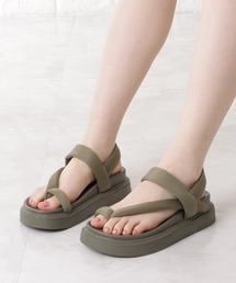 ラバーコンフォートフラットトングサンダル