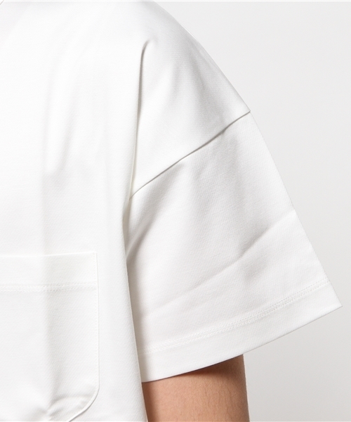 EYE. D WEARing（アイディウェアリング）の「EYE. D WEARingスーピマニットカルゼ ポケットTシャツ（Tシャツ/カットソー・メンズ・ホワイト/ブラック/チャコールグレー・MEDIUM/LARGE）」の10枚目の写真