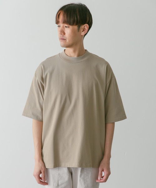 URBAN RESEARCH DOORS（アーバンリサーチドアーズ）の「モックネックショートスリーブタフTシャツ（Tシャツ/カットソー・メンズ・ネイビー/ベージュ/ホワイト・MEDIUM/LARGE）」の18枚目の写真