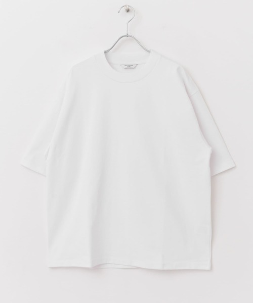 URBAN RESEARCH DOORS（アーバンリサーチドアーズ）の「モックネックショートスリーブタフTシャツ（Tシャツ/カットソー・メンズ・ネイビー/ベージュ/ホワイト・MEDIUM/LARGE）」の22枚目の写真