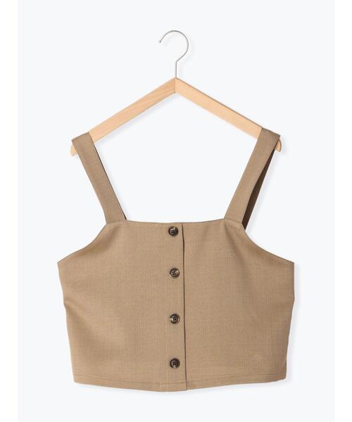 ehka sopo（エヘカソポ）の「ビスチェ(セットアップ可)（ベスト・レディース・ベージュ/ライトベージュ/ブラック・F）」の12枚目の写真