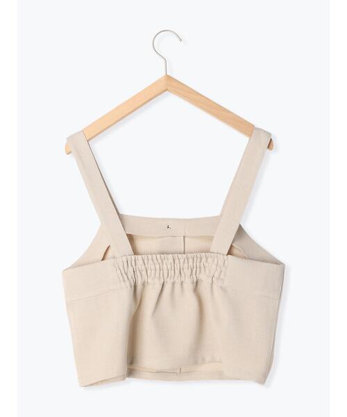 ehka sopo（エヘカソポ）の「ビスチェ(セットアップ可)（ベスト・レディース・ベージュ/ライトベージュ/ブラック・F）」の10枚目の写真