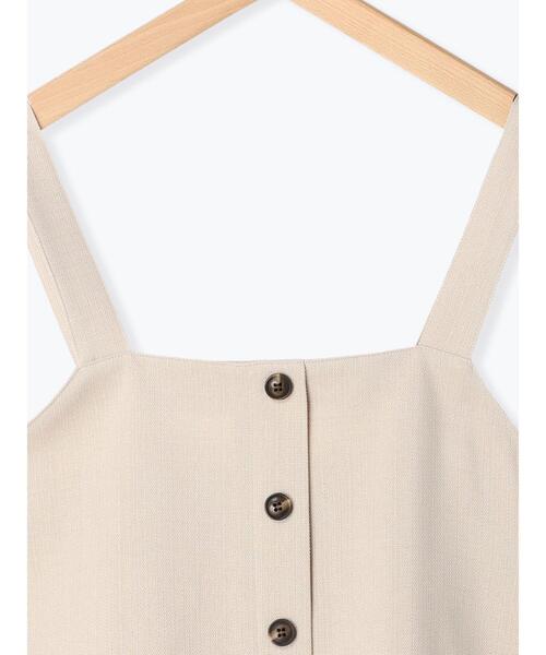 ehka sopo（エヘカソポ）の「ビスチェ(セットアップ可)（ベスト・レディース・ベージュ/ライトベージュ/ブラック・F）」の9枚目の写真