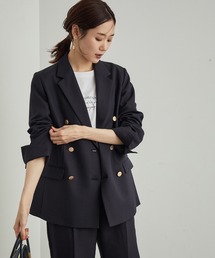 ROPE' PICNIC | ウールライクサキソニーゴールドボタンジャケット(ミドル丈)(テーラードジャケット)