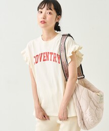 FREAK'S STORE | フリルノースリーブロゴTシャツ(Tシャツ/カットソー)