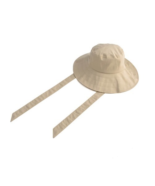 Re:EDIT（リエディ）の「[2WAY]リネンライクベルト付きバケットハット（ハット・レディース・ブラック/キャメル/アイボリー・FREE）」の7枚目の写真