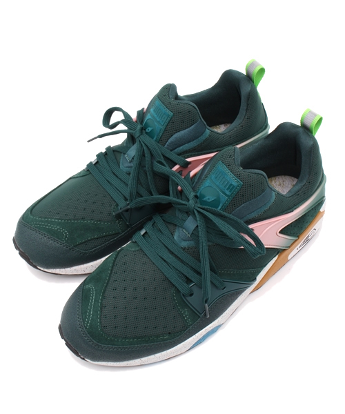 PUMA(プーマ)の「PUMA×SIZE? / ブレイズ オブ グローリー ウィルダネス(スニーカー・メンズ・ダークグリーン・26.5cm/28.5cm)」の1枚目の写真