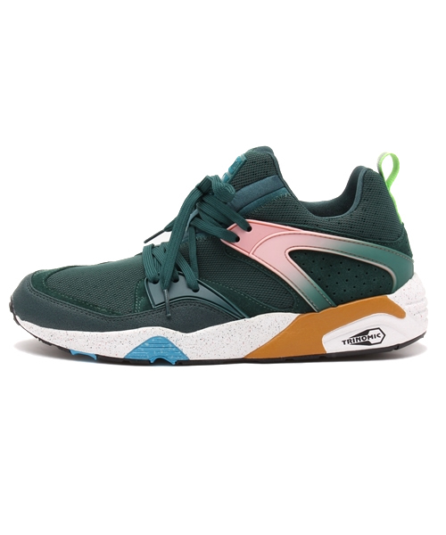PUMA(プーマ)の「PUMA×SIZE? / ブレイズ オブ グローリー ウィルダネス(スニーカー・メンズ・ダークグリーン・26.5cm/28.5cm)」の2枚目の写真