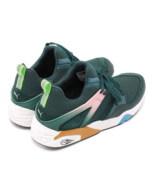 PUMA(プーマ)の「PUMA×SIZE? / ブレイズ オブ グローリー ウィルダネス(スニーカー・メンズ・ダークグリーン・26.5cm/28.5cm)」の4枚目の写真