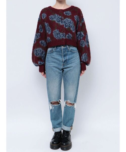 jouetie（ジュエティ）の「パターン2WAYカーデ（カーディガン/ボレロ・レディース・ピンク/ボルドー/アイボリー/ブラック・MEDIUM）」の12枚目の写真