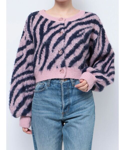 jouetie（ジュエティ）の「パターン2WAYカーデ（カーディガン/ボレロ・レディース・ピンク/ボルドー/アイボリー/ブラック・MEDIUM）」の19枚目の写真