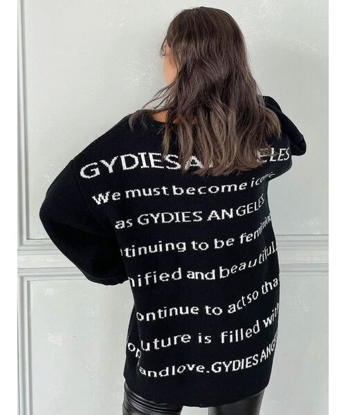 Ms.tekito⭐︎様Gブラック翌日 GYDA（ジェイダ）の「【WEB限定】バックロゴニットチュニック