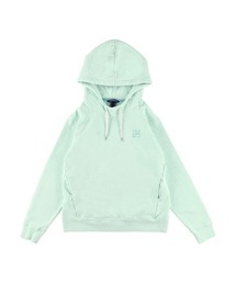 WOMENS カシミアタッチガーメントダイ裏毛 プルオーバーフーディー
