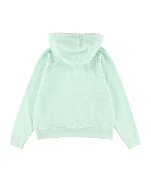 ZOY(ゾーイ)の「WOMENS カシミアタッチガーメントダイ裏毛 プルオーバーフーディー(パーカー・レディース・オレンジ系/ミント・38/40/36)」の3枚目の写真