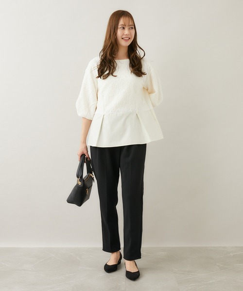 KATHARINE ROSS(キャサリンロス)の「【KATHARINE ROSS】Made in Japan ふくれジャカードブラウス(シャツ/ブラウス・レディース・ブラック/アイボリー・MEDIUM)」の8枚目の写真