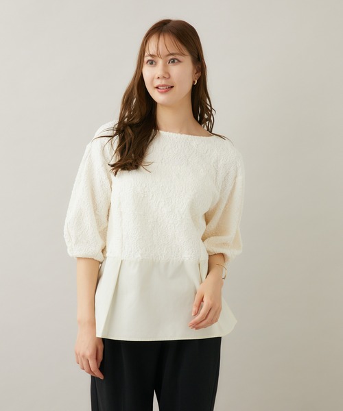 KATHARINE ROSS(キャサリンロス)の「【KATHARINE ROSS】Made in Japan ふくれジャカードブラウス(シャツ/ブラウス・レディース・ブラック/アイボリー・MEDIUM)」の17枚目の写真