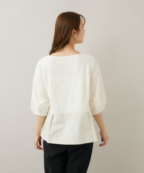 KATHARINE ROSS(キャサリンロス)の「【KATHARINE ROSS】Made in Japan ふくれジャカードブラウス(シャツ/ブラウス・レディース・ブラック/アイボリー・MEDIUM)」の22枚目の写真