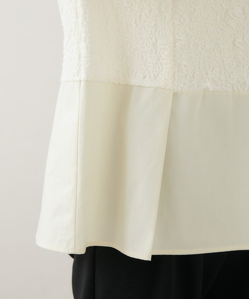 KATHARINE ROSS(キャサリンロス)の「【KATHARINE ROSS】Made in Japan ふくれジャカードブラウス(シャツ/ブラウス・レディース・ブラック/アイボリー・MEDIUM)」の9枚目の写真