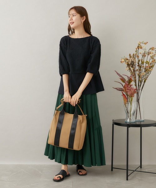 KATHARINE ROSS(キャサリンロス)の「【KATHARINE ROSS】Made in Japan ふくれジャカードブラウス(シャツ/ブラウス・レディース・ブラック/アイボリー・MEDIUM)」の7枚目の写真