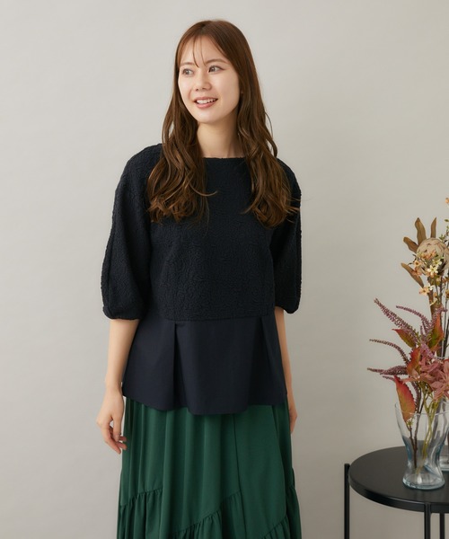 KATHARINE ROSS(キャサリンロス)の「【KATHARINE ROSS】Made in Japan ふくれジャカードブラウス(シャツ/ブラウス・レディース・ブラック/アイボリー・MEDIUM)」の13枚目の写真