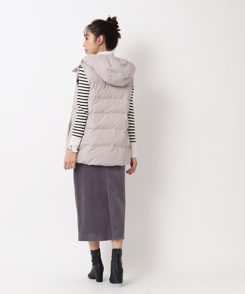 SHOO・LA・RUE（シューラルー）の「◆大人世代の コーデュロイ ナロースカート（スカート・レディース・チャコールグレー/アイボリー/キャメル・02/03/04）」の12枚目の写真